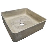 Sandstone Concrete Handmade Countertop Butler Sink 36x36x12cm - High